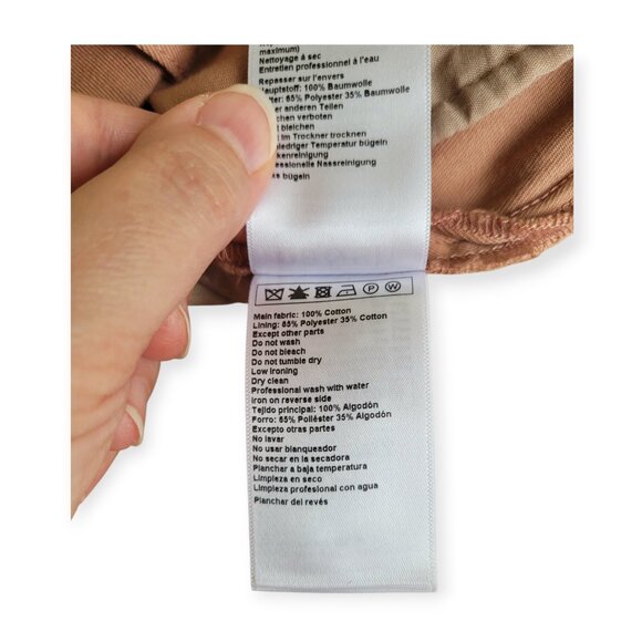 ba&sh 100% cotton blush tan trousers size XS - Picture 3 of 13